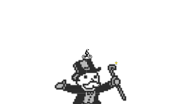 Pixel Art: Monopoly Man