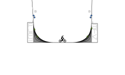 Half pipe dome
