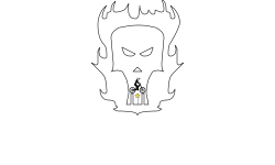 Skull of fire