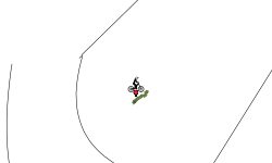 Track with all the vehicles
