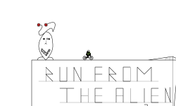 Run from the alien hold UP