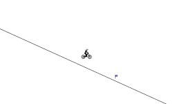 down hill