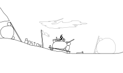 uphill