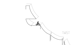 3D mountain bike course