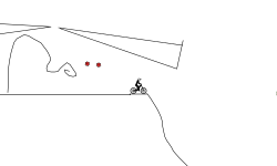 far down