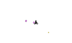 Auto drawing of guy on BMX