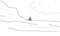 Rocky jumps .