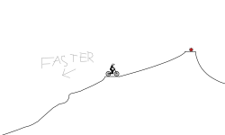 up hill