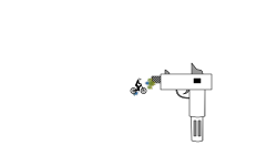 Slow mo man-bullet!