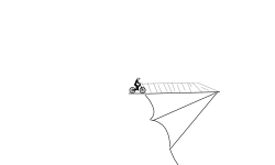 Downhill jump track