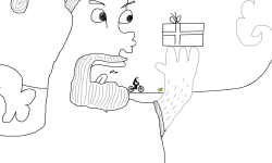 Santa gives you a present