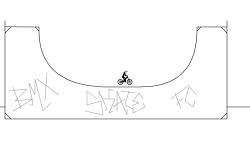 Crazy BMX Half Pipe