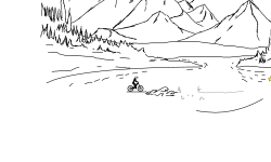 Mountains With Lake