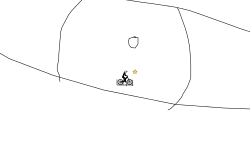 locked wheels in an eye