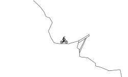 Downhill rocky Terrain