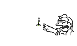 nelson muntz pixel art