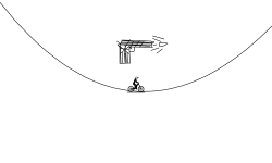 The GUN looks erect