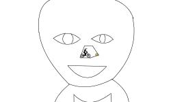 Dumb alien drawing