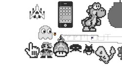 Trail of pixels
