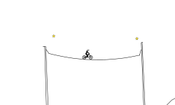 line with 2 poles