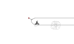 shoot the biker out the cannon