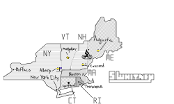 New England and New York