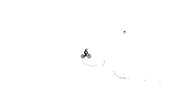 wheelie across 100 points(BMX)