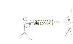 The action scenes