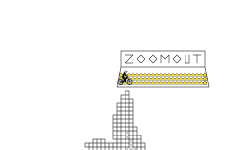 Big wolf pixel art (SPRAY)