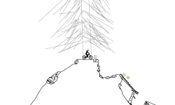 down the mountain