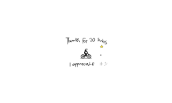 Thanks for 20 subs