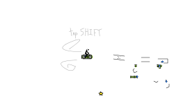 Press shift