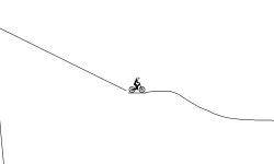 down hill