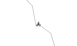 Downward slope