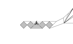 Lines up a mountain