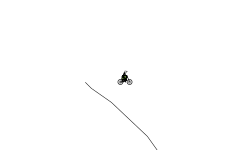down hill
