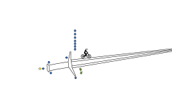 the edge of the sword
