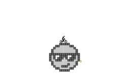 Sunglasses Emoji Pixel Art