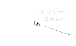 The flying helicopter