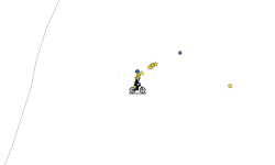 Ha;f black pained gravity