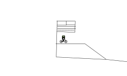 down hill