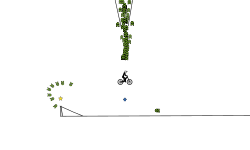 sky diving with bike