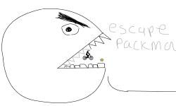 Run away from packman