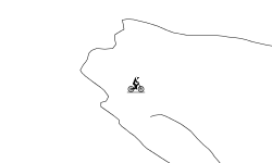 down hill