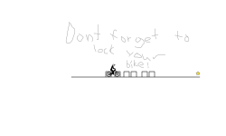 dont forget to lock your bike