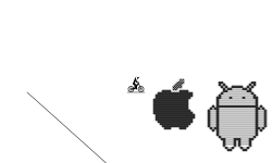 Apple Android & HP Logos art
