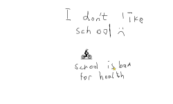 I hate school