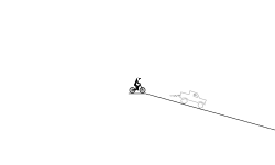 very steep hill