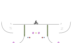 Almost symetrical track