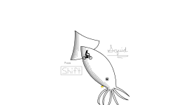 Squid Drawing